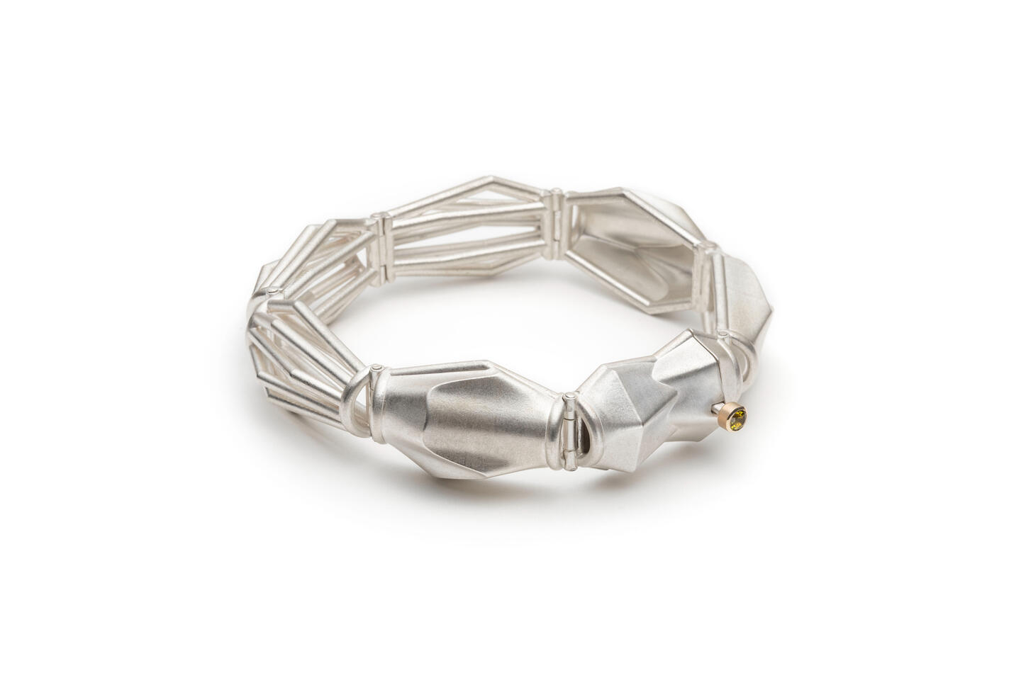 sterling silver, 14k gold, tourmaline